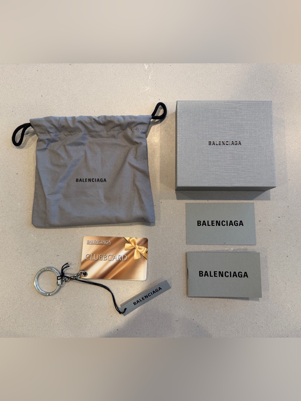 Balenciaga Club Card Key Ring Key Chain